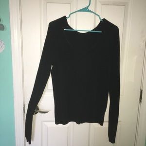 -black sweater w/ thumb holes-